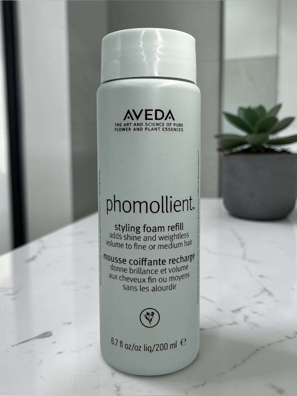 Aveda Phomollient Styling Foam Refill 6.7 fl oz Fine Medium Hair Volume